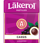 Halstabletter Cassis 25g Sockerfri Läkerol.