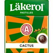 Halstabletter Cactus 25g Sockerfri Läkerol.