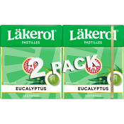 Halstabletter Eucalyptus Sockerfri 2-p 50g Läkerol.