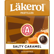 Halstabletter Salty caramel 25g Sockerfri Läkerol.