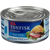 Tonfisk i vatten 185g ICA.