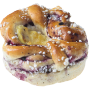 Lyxbulle Blåbär & Vanilj 100g Dafgårds.