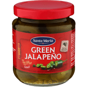 Chilipeppar Green jalapeño Hot 215g Santa Maria.
