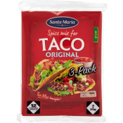 Taco Kryddmix Original Mild 28g 3-p Santa Maria.