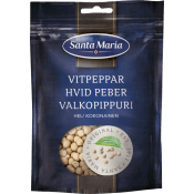 Krydda Vitpeppar Hel påse 70g Santa Maria.