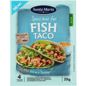 Kryddmix Taco Fisk 25g Santa Maria.
