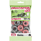 Godispåse Jordgubb & lakrits 65g Dragster.