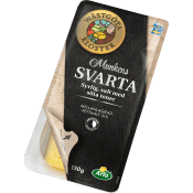 Munkens Svarta skivad ost 31% 150g Wästgöta Kloster.