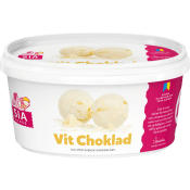 Gräddglass Vit choklad 500ml SIA Glass.