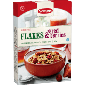 Flakes & red berries Glutenfri 300g Semper.