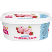 Gräddglass Smultron Jordgubb Laktosfri 750ml Sia Glass.