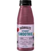 Smoothie Vitamin Blåbär Hallon Svarta vinbär 300ml Brämhults.