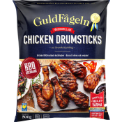 Chicken drumsticks BBQ Fryst 500g Guldfågeln.
