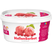 Hallonsorbet 500ml Sia Glass.