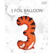 Folieb djur 3 40cm Happy Party.