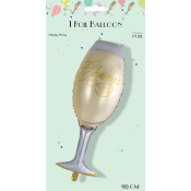 Folieb champ glas 90cm Happy Party.