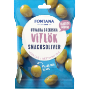 Snacksoliver Vitlök Fyllda 70g Fontana.