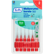 Mellanrumsborste Röd 0,5mm 6-p TePe.