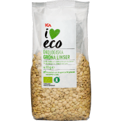 Gröna linser 400g KRAV ICA I love eco.