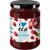 Hallonsylt 400g KRAV ICA I love eco.