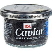 Caviar svart stenbitsrom 75g ICA.