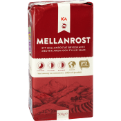 Bryggkaffe, Mellanrost, 500g, ICA.