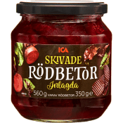Skivade & inlagda Rödbetor 560g ICA.