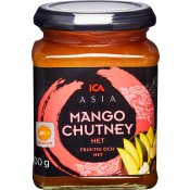 Mango chutney Hot 300g ICA Asia.