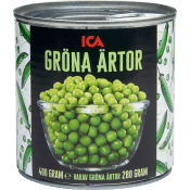 Gröna ärtor 400g ICA.
