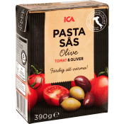 Pastasås Tomatsås med Oliver 390g ICA.