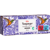 Tampong Super Plus 16-p Miljömärkt ICA.
