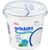 Gräddfil 12% 3dl ICA.