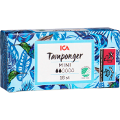 Tampong Mini 16-p Miljömärkt ICA.