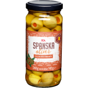 Fyllda Oliver Gröna med Pimiento 240g ICA.