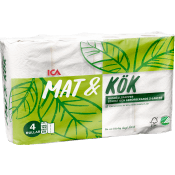 Hushållspapper Mat & kök 4-p Miljömärkt ICA.