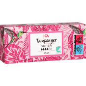 Tampong Super 16-p Miljömärkt ICA.