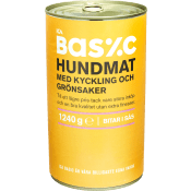 Hundmat Kyckling & grönsaker 1240g ICA Basic.