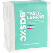 Tvättlappar 250-p ICA Basic.