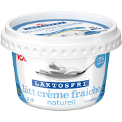 Lätt Crème fraiche Laktosfri 13% 2dl ICA.