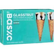 Glasstrut Vanilj choklad 8-p 120ml ICA Basic.