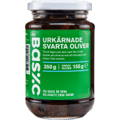 Oliver Svarta Urkärnade 350g ICA Basic.