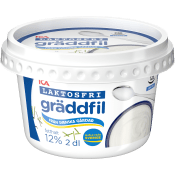 Gräddfil Laktosfri 12% 2dl ICA.