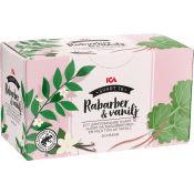 Rabarber & vanilj te 20-p ICA.