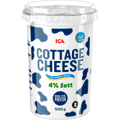 Cottage cheese Naturell 4% 500g ICA.