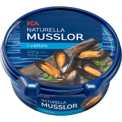 Musslor i vatten 200g ICA.