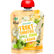 Fruktmellis Äpple päron & banan Från 6mån Ekologisk 90g ICA I love eco.