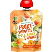 Fruktmellis Äpple banan & aprikos Från 6mån Ekologisk 90g ICA I love eco.