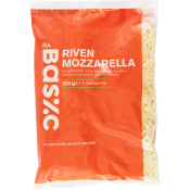 Mozzarella riven 250g ICA Basic.