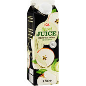 Juice Äpple med fruktkött 1l ICA.
