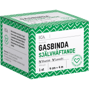 Gasbinda Självhäftande 1-p ICA Hjärtat.